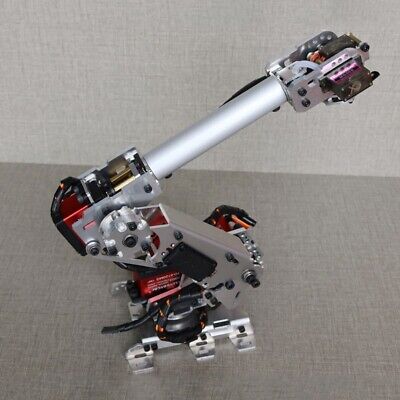 6 Axis Robot Arm Frame 6 DOF Mechanical Arm Industrial Robot Model 7 Servos DIY - Görsel 6