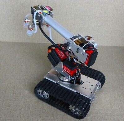 6 Axis Robot Arm Frame 6 DOF Mechanical Arm Industrial Robot Model 7 Servos DIY - Görsel 4