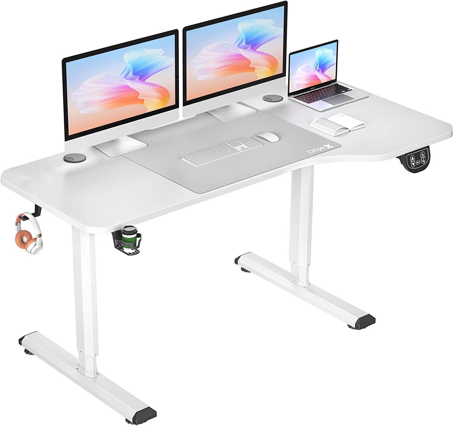 Electric Standing Desk Height Adjustable Sit to Stand Table Computer Workstation - Görsel 3