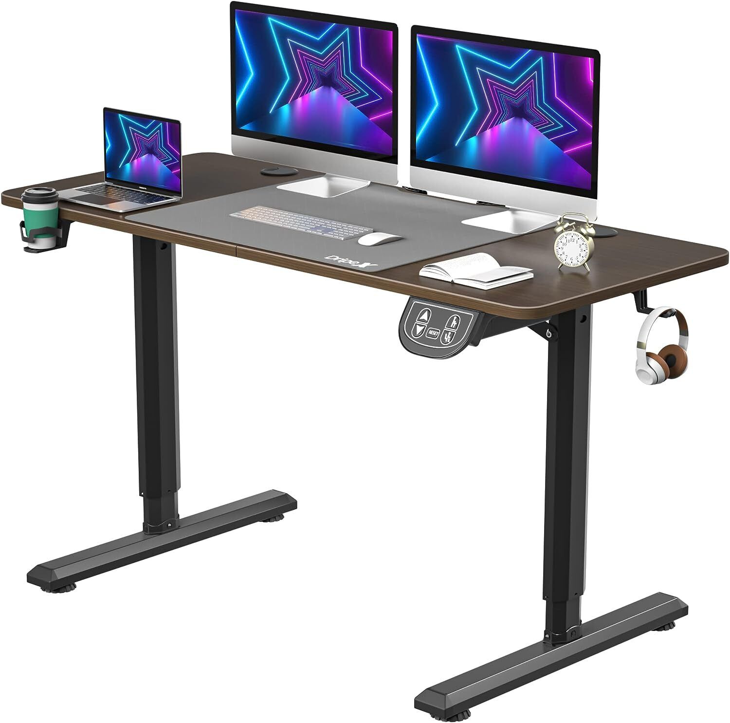 Electric Standing Desk Height Adjustable Sit to Stand Table Computer Workstation - Görsel 6