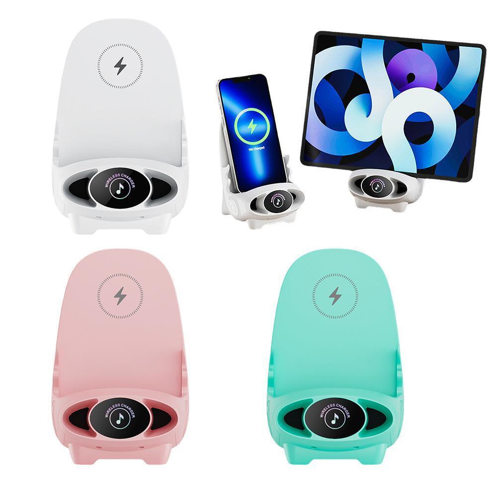 Mini chair wireless fast charger multifunctional phone holder - Görsel 4
