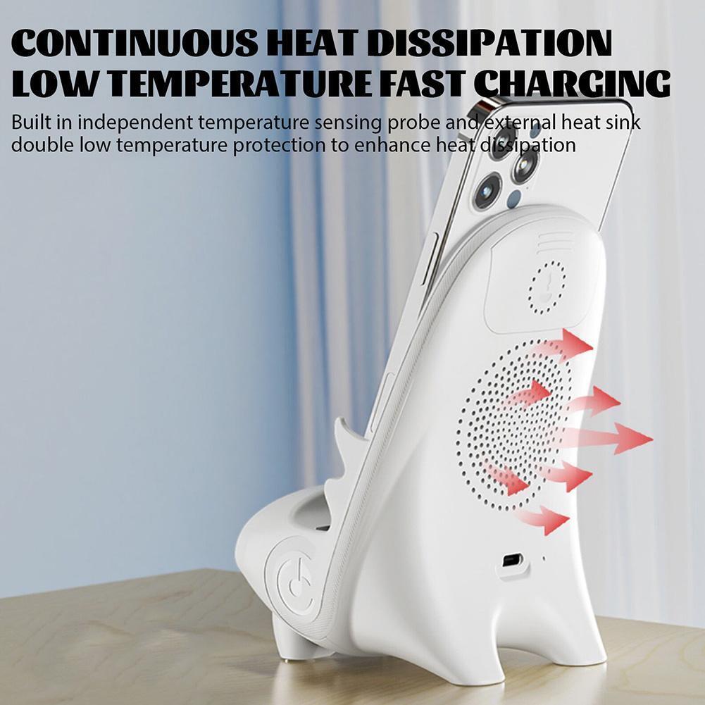 Mini chair wireless fast charger multifunctional phone holder - Görsel 6
