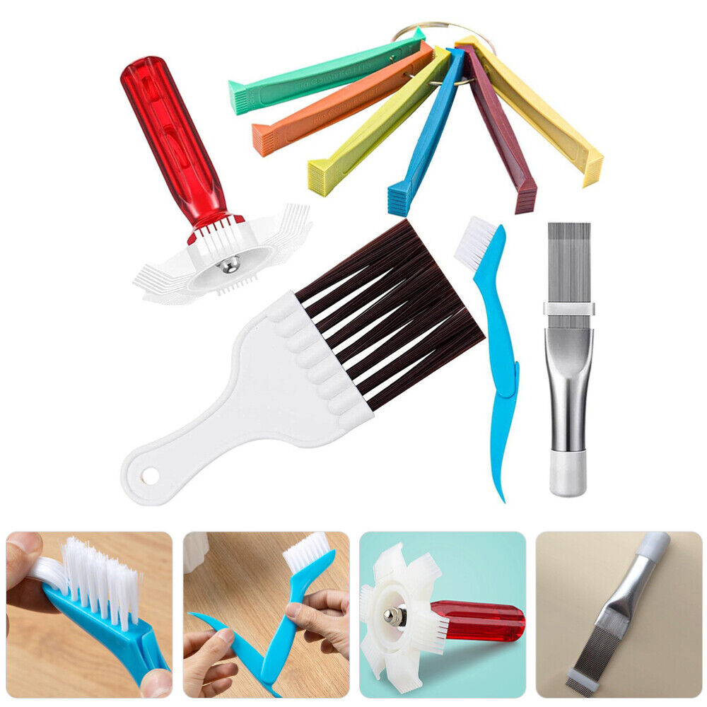 Metal Brush Air Conditioner Cleaner Radiator Fin Straightener Detergent Comb - Görsel 3