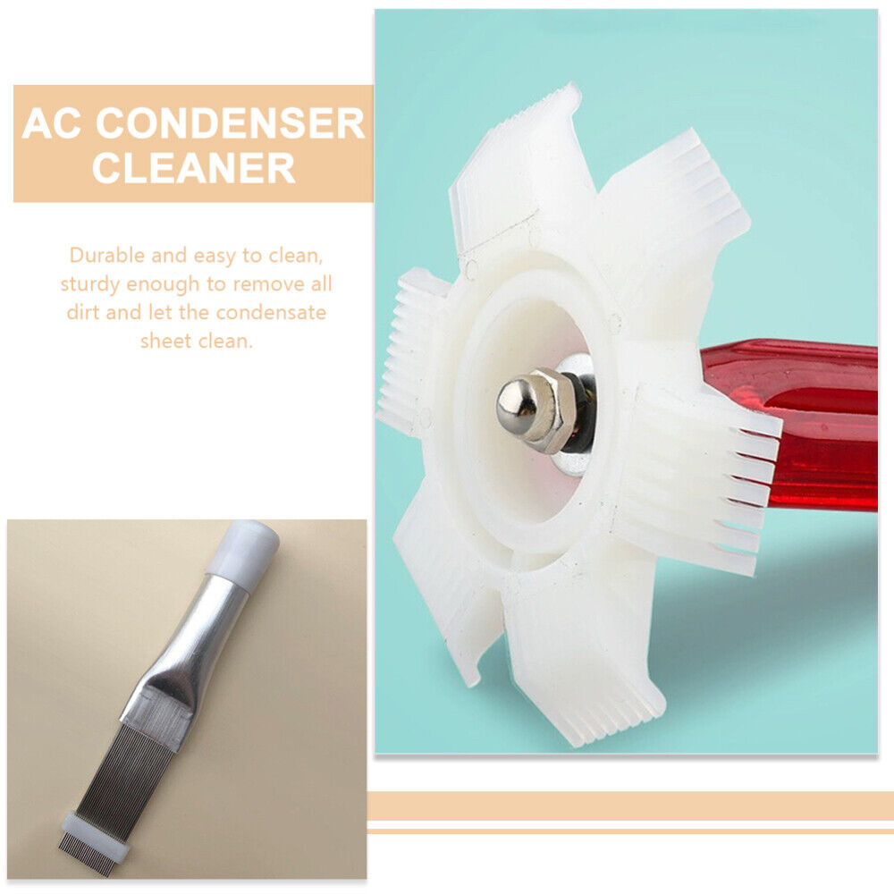 Metal Brush Air Conditioner Cleaner Radiator Fin Straightener Detergent Comb - Görsel 4