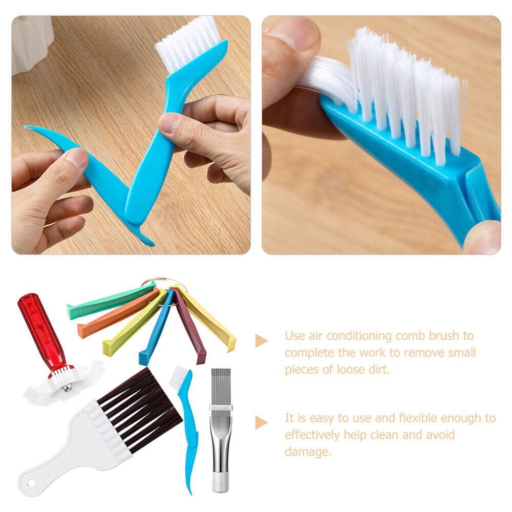 Metal Brush Air Conditioner Cleaner Radiator Fin Straightener Detergent Comb - Görsel 7