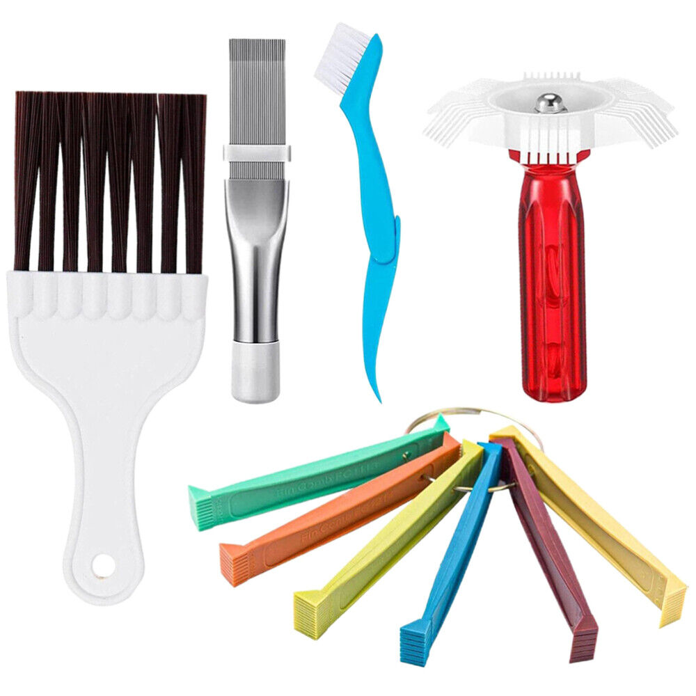 Metal Brush Air Conditioner Cleaner Radiator Fin Straightener Detergent Comb - Görsel 11