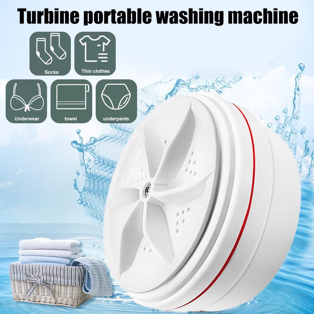 Turbo-Ultraschall-Waschmaschine Wäsche Portable Travel Washer Air Bubble - Görsel 4