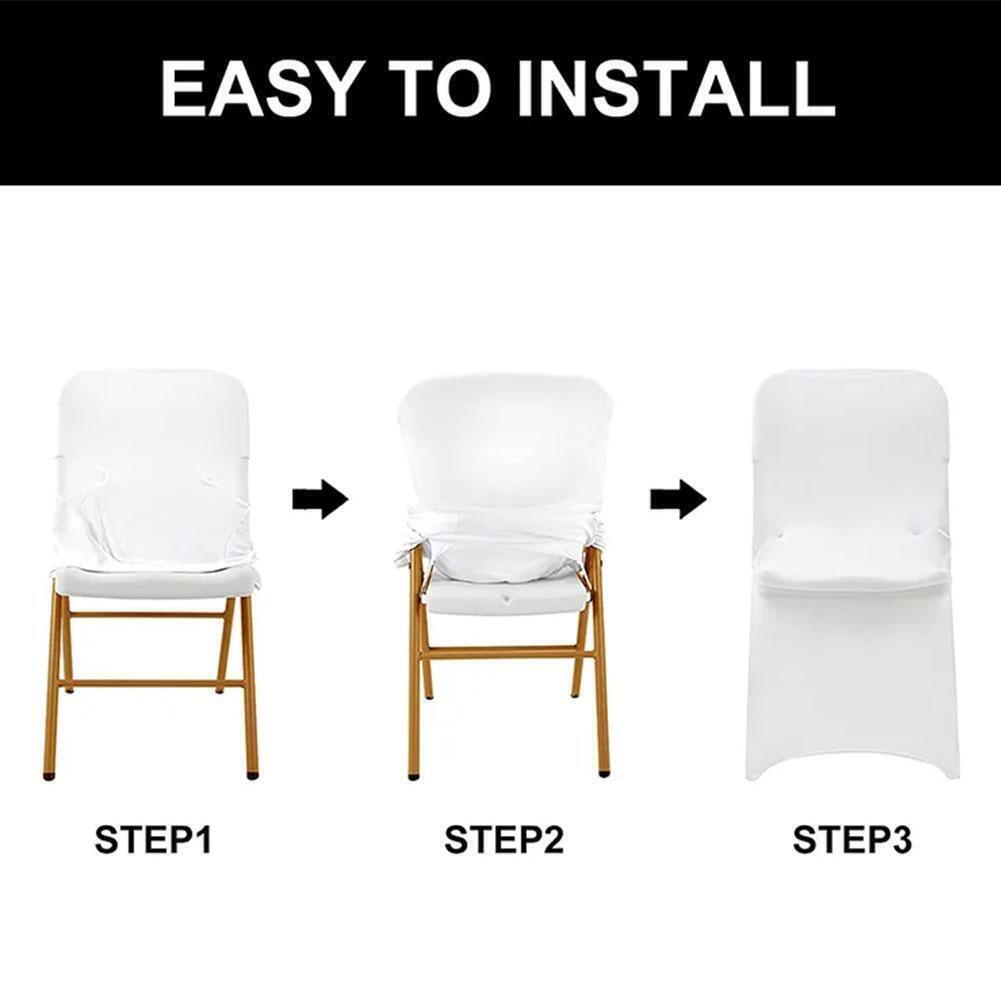 Wedding Chair Covers Spandex Stretch Slipcover For Restaurant Banquet Z2Y1 - Görsel 7