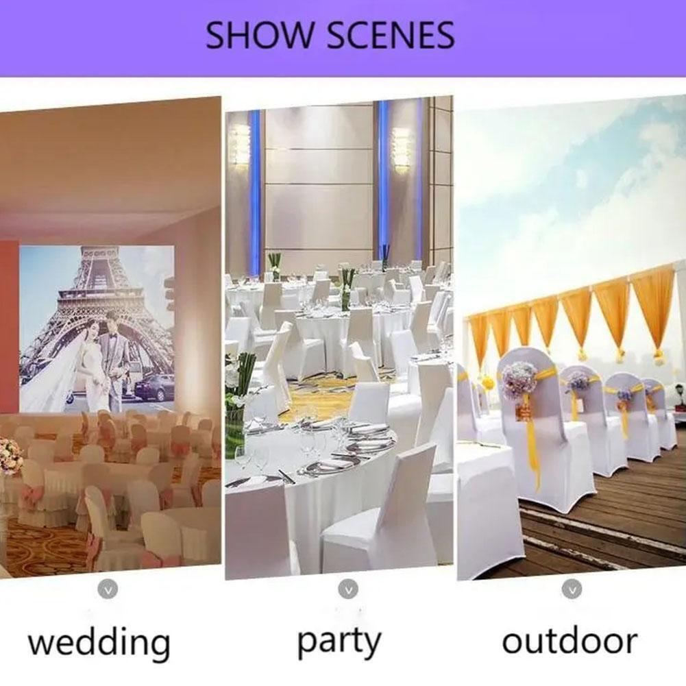 Wedding Chair Covers Spandex Stretch Slipcover For Restaurant Banquet Z2Y1 - Görsel 11