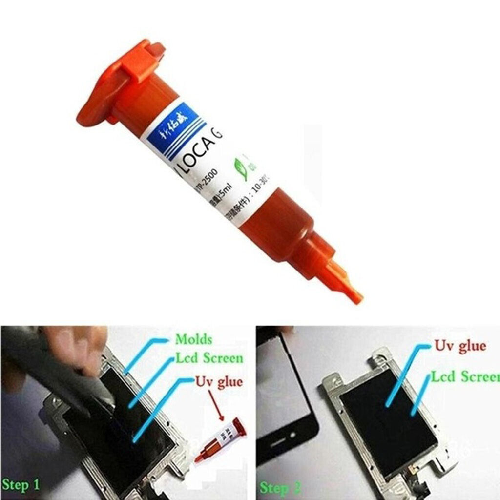 UV Glue Optical Clear Adhesive UV Glue Cell Phone Repair Tool for Mobile 5ML D12 - Görsel 4
