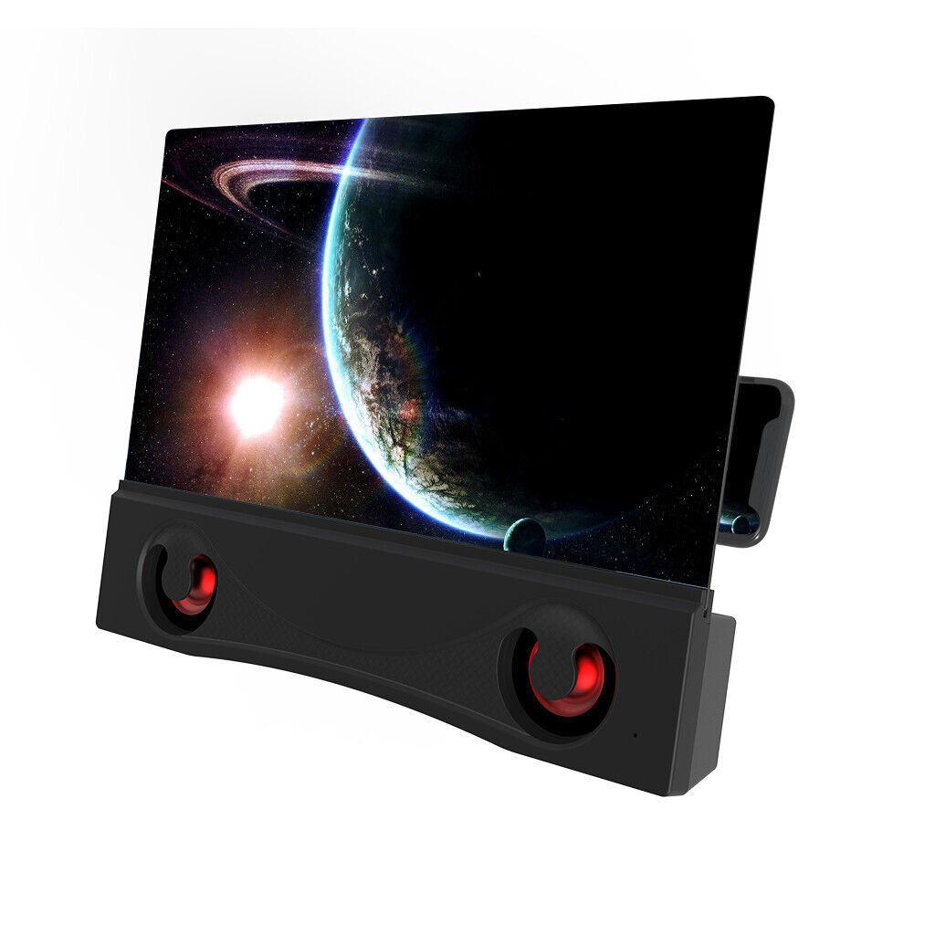 Bluetooth Handsfree Speaker Phone Stand Amplifier 3d HD Video Screen Amplifier - Görsel 3