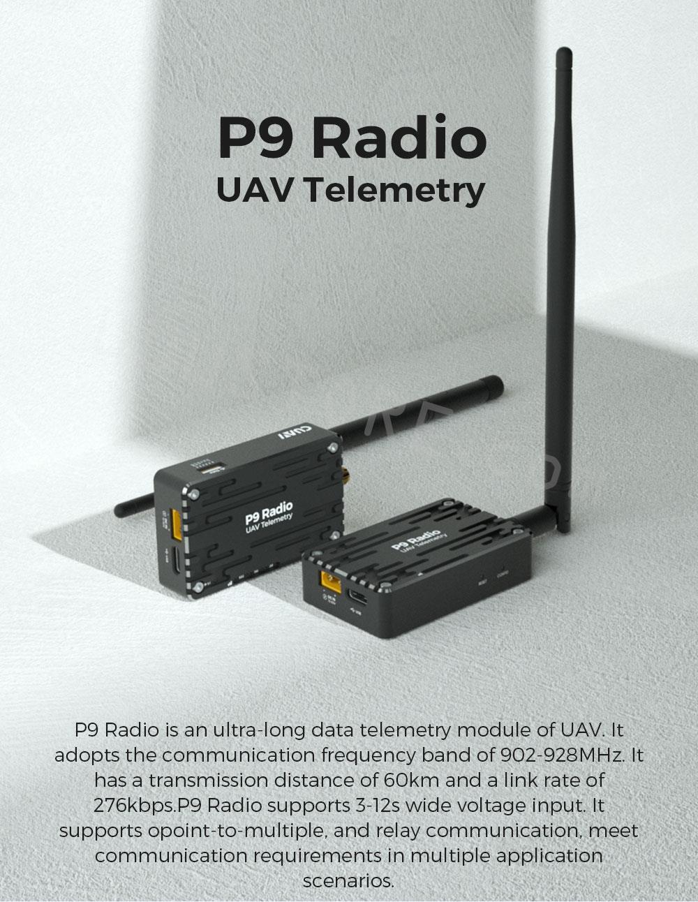 CUAV P9 P900 Radio Telemetry RC Long Rang Sky Ground Unit Station 60km Data - Görsel 6
