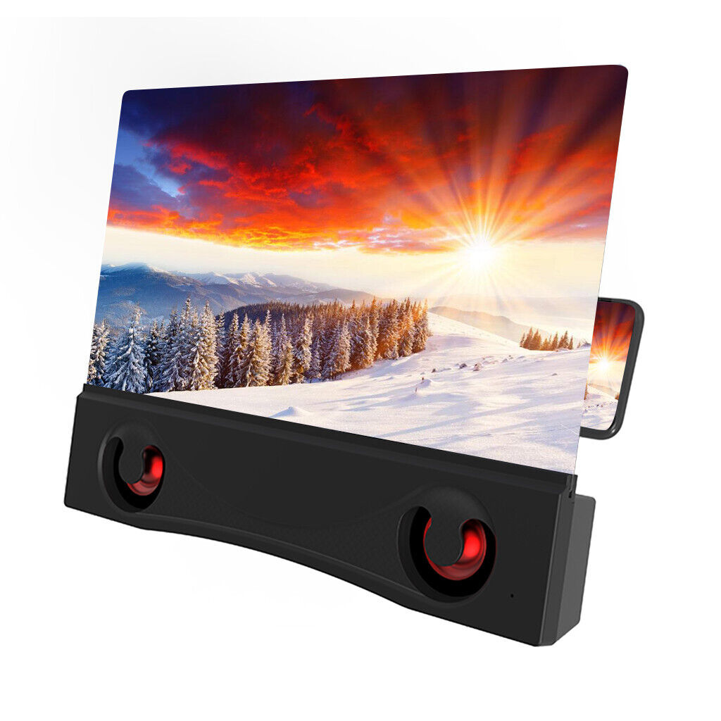 Bluetooth Handsfree Speaker Phone Stand Amplifier 3d HD Video Screen Amplifier - Görsel 6