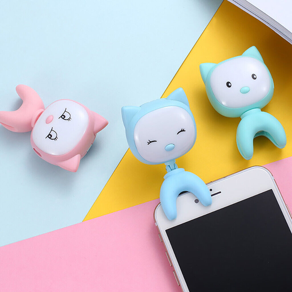 Selfie Adjustable Phone Camera Light  Cell Phone Cartoon Cat Fill-Light Clips - Görsel 9