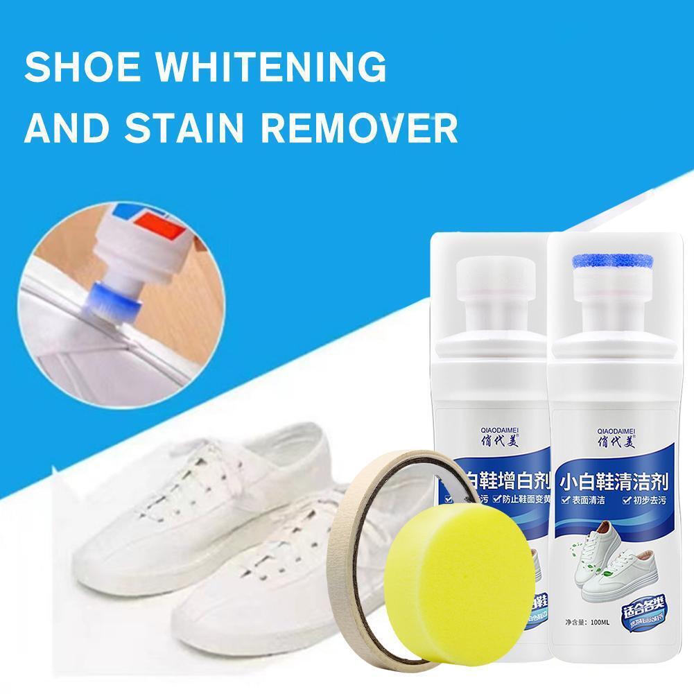 No-Wash Sneaker Cleaner White Shoe Cleaning Agent 100ml Quick Clean Dirty 5R3W - Görsel 1