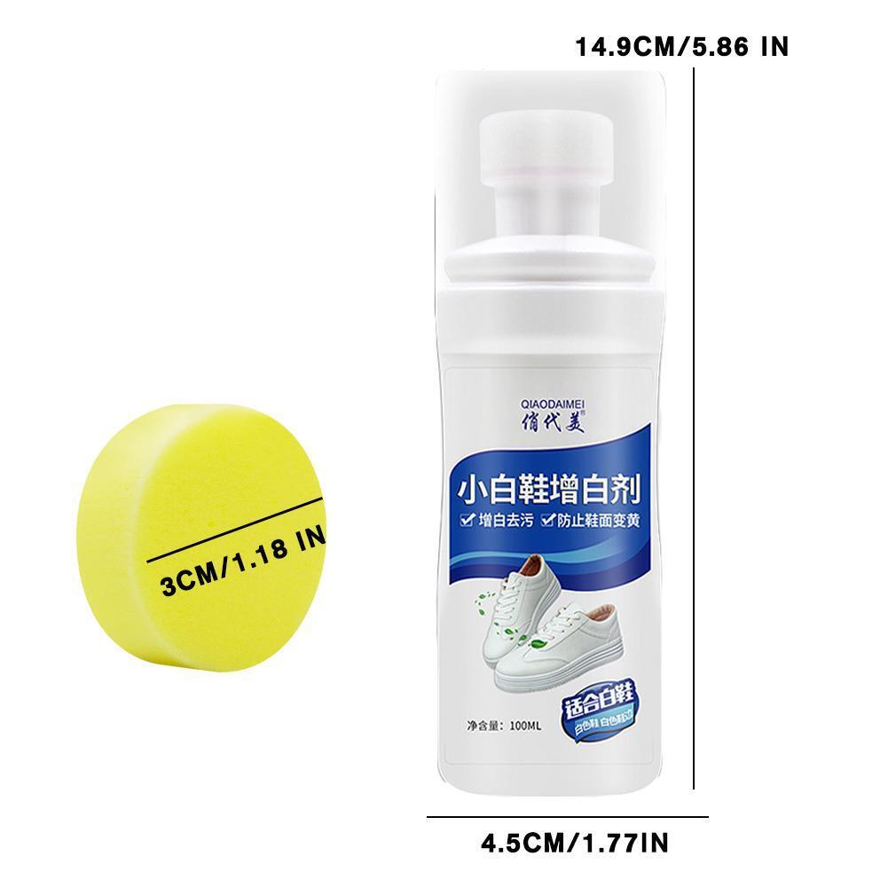 No-Wash Sneaker Cleaner White Shoe Cleaning Agent 100ml Quick Clean Dirty 5R3W - Görsel 9