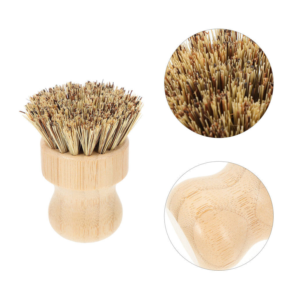Kitchen Cleaning Brush Scrub Dish Washing Scrubbers Wooden Ball - Görsel 6