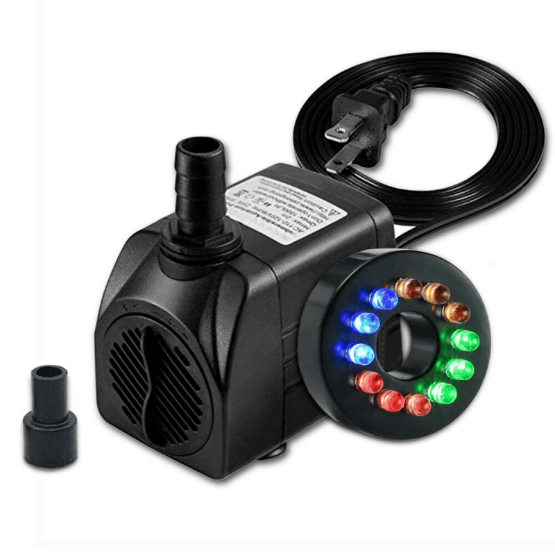Submersible Pump With 12 Led 16W Lights For Fountain Pool And Garden Pool - Görsel 1