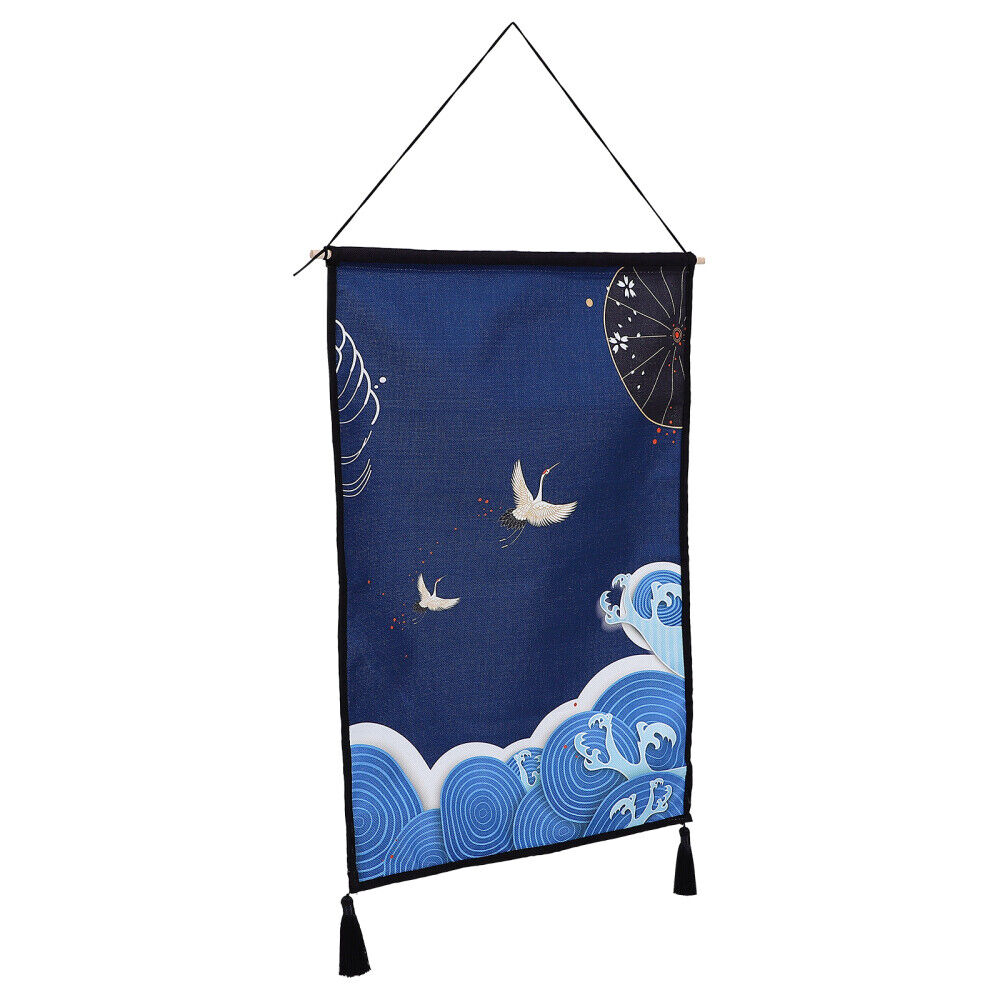 Hanging Tapestry Wood Office Wall Art Poster Painting Background - Görsel 9