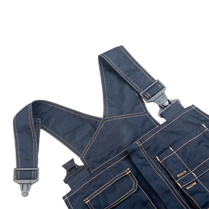 Work clothes Work bibs and braces Long pants Garage vest with knee pads - Görsel 6