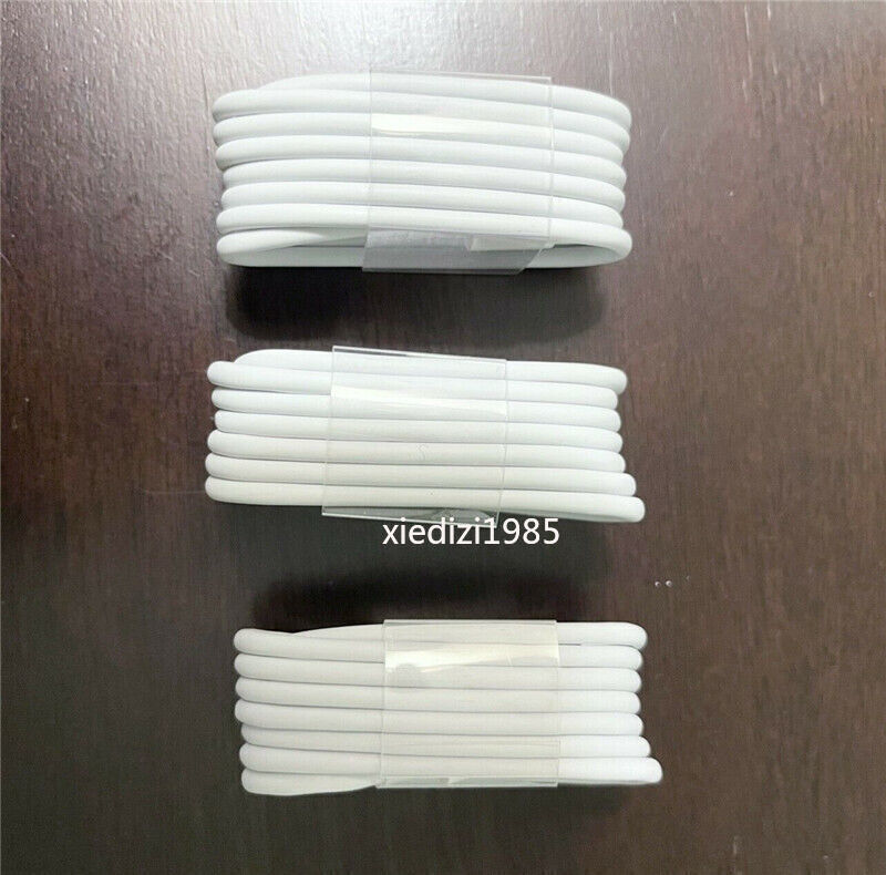 3-PACK OEM USB Data Fast Charger Cable Cord For Apple iPhone 5 6 7 8 X 11 12 MAX - Görsel 3