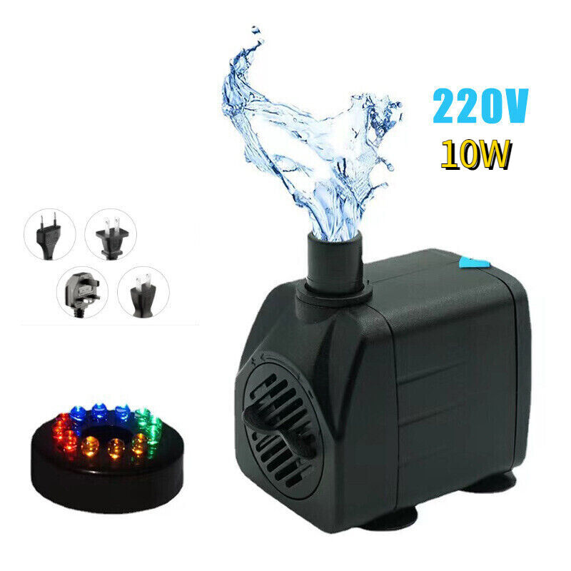 Submersible 10W 220V 12 LED Lights Water Pump For Garden Pond Tank Fountain Pool - Görsel 2