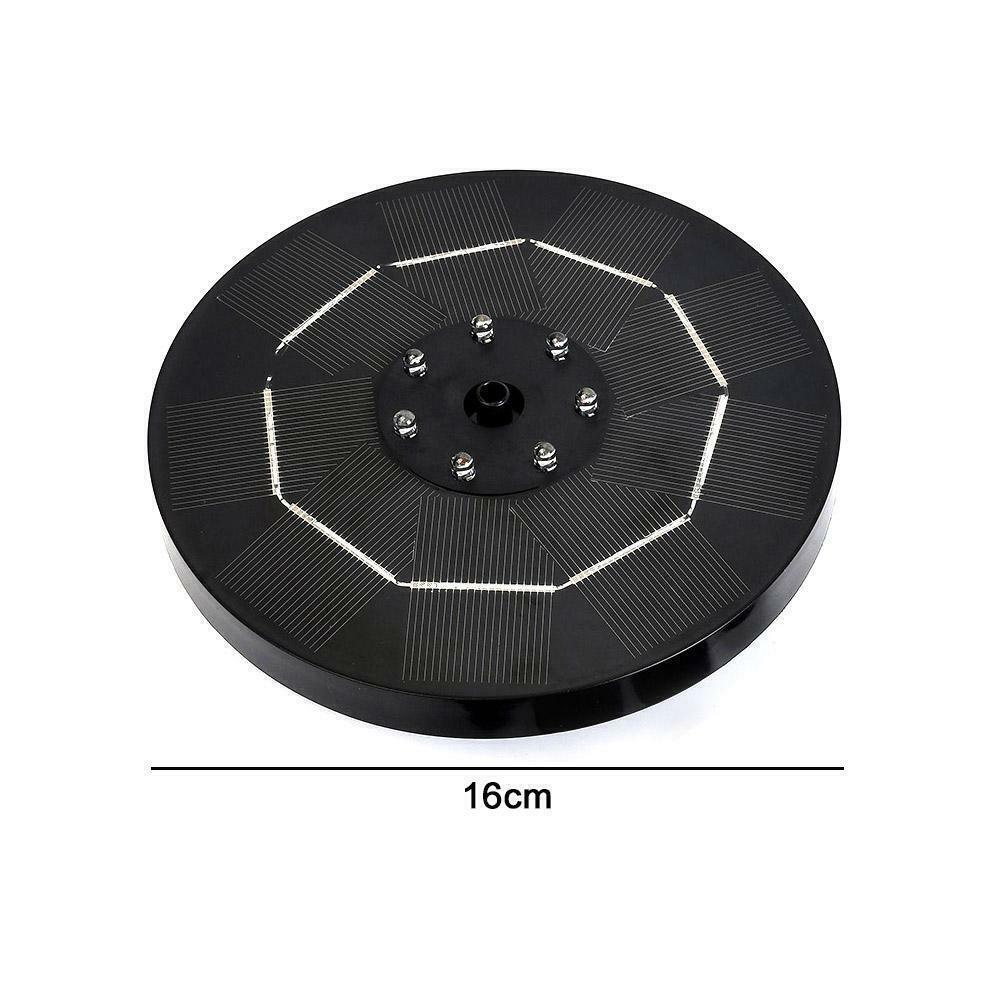 Solar Powered Floating Fountain Pump Water Feature Birdbath LED Pond Garden K9 τ - Görsel 5