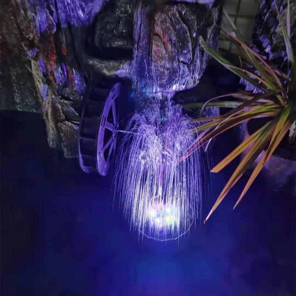 Solar Powered Floating Fountain Pump Water Feature Birdbath LED Pond Garden K9 τ - Görsel 7