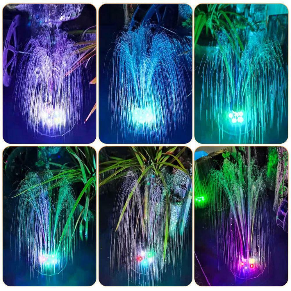 Solar Powered Floating Fountain Pump Water Feature Birdbath LED Pond Garden K9 τ - Görsel 10
