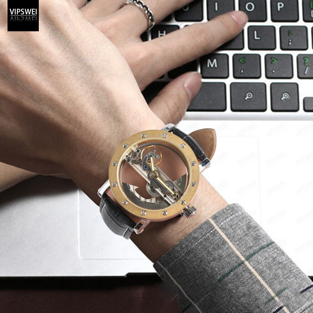 Original Hollow watch Luxury Swiss Men Automatic Mechanical Tourbillon watches - Görsel 5