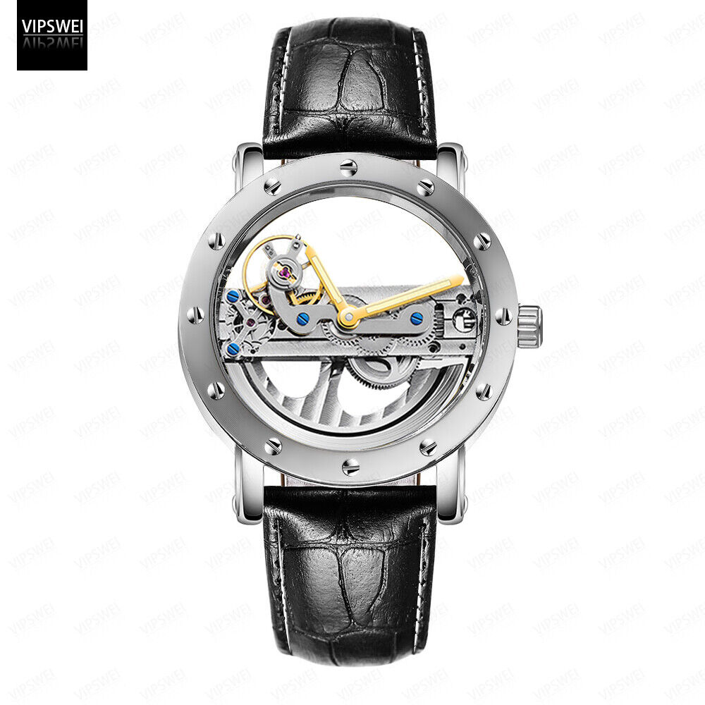 Original Hollow watch Luxury Swiss Men Automatic Mechanical Tourbillon watches - Görsel 10