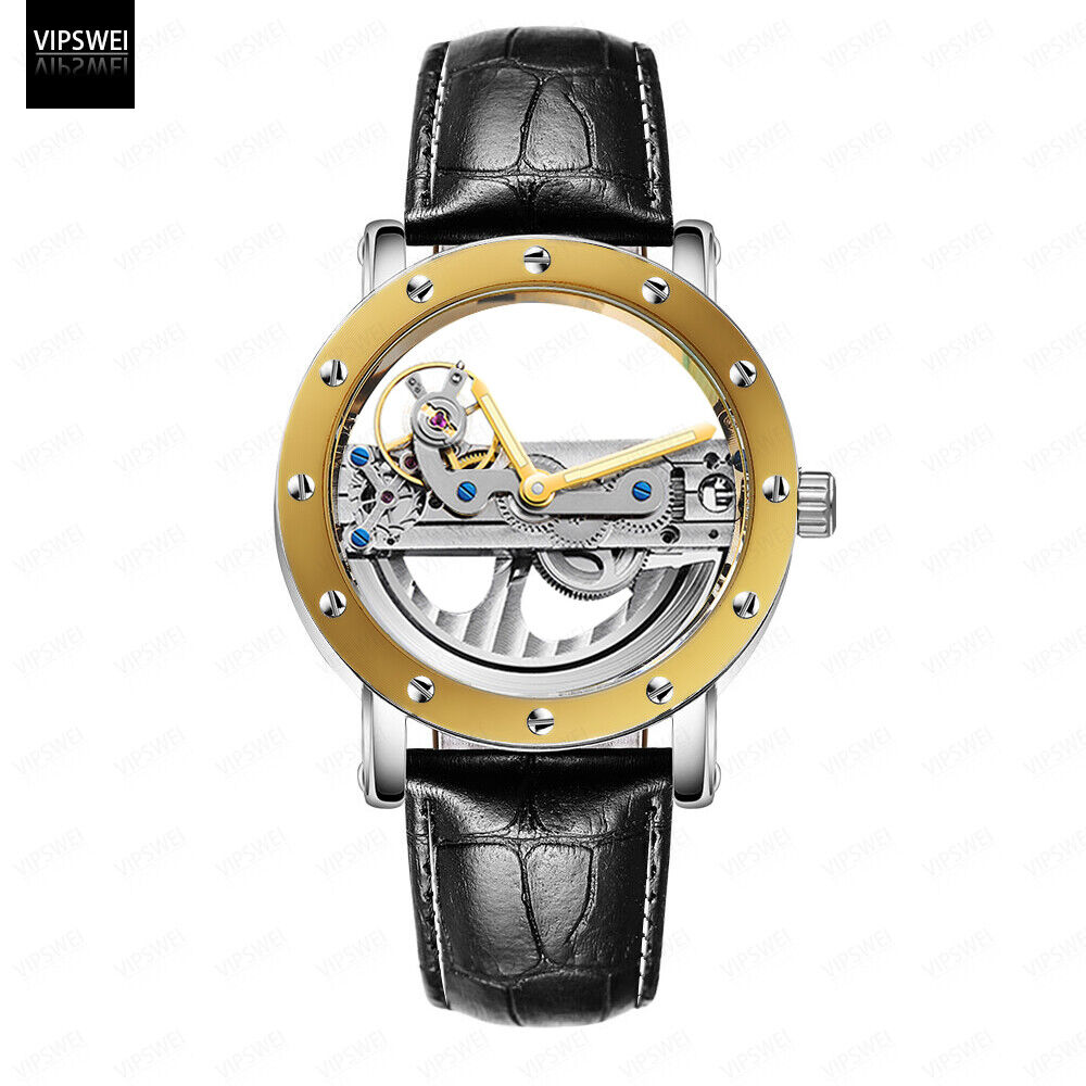 Original Hollow watch Luxury Swiss Men Automatic Mechanical Tourbillon watches - Görsel 12