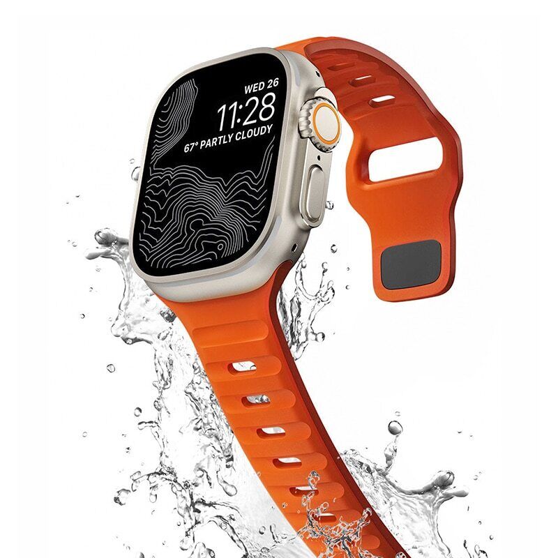 Silicone Sport Strap Band For Apple Watch Series Ultra 8 7 SE 6 5 iWatch 49mm - Görsel 3