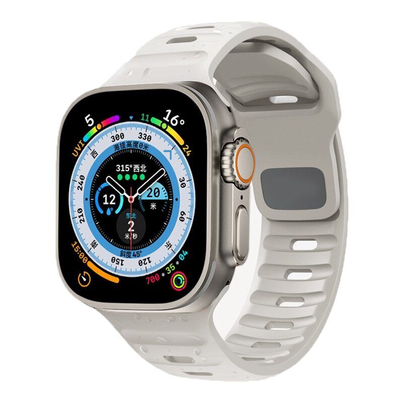 Silicone Sport Strap Band For Apple Watch Series Ultra 8 7 SE 6 5 iWatch 49mm - Görsel 7