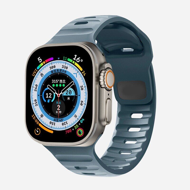 Silicone Sport Strap Band For Apple Watch Series Ultra 8 7 SE 6 5 iWatch 49mm - Görsel 9