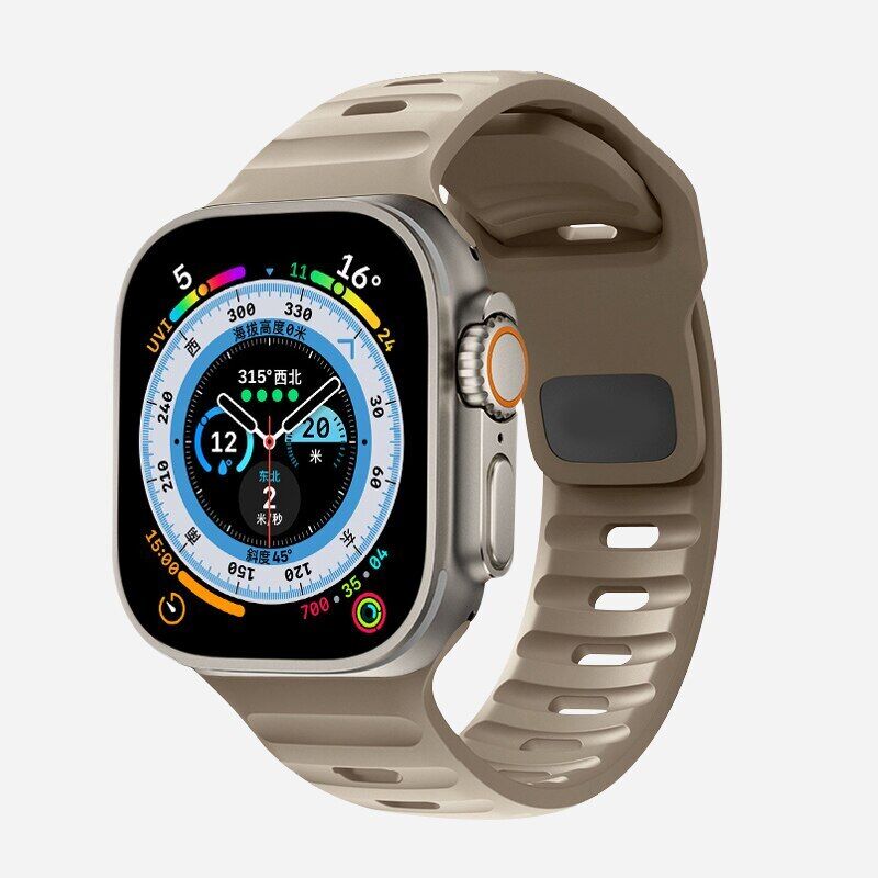 Silicone Sport Strap Band For Apple Watch Series Ultra 8 7 SE 6 5 iWatch 49mm - Görsel 10