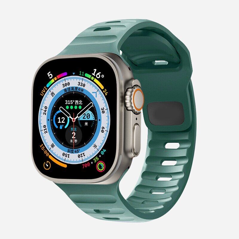 Silicone Sport Strap Band For Apple Watch Series Ultra 8 7 SE 6 5 iWatch 49mm - Görsel 11