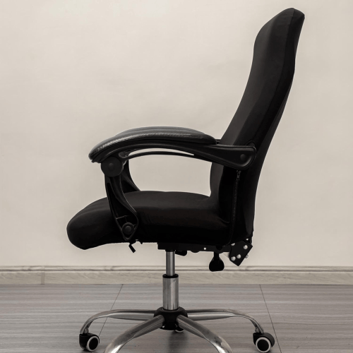 Melaluxe Office Chair Cover - Stretch Desk Cover, Computer Black - Görsel 5