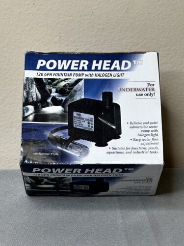 Alpine Power Head Statuary Pump 120 gph With Light - P120L - BRAND NEW - Görsel 2