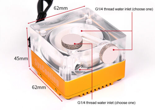 Quiet Water Cooling Pump with RGB Light for Liquid Cooling System Fast Delivery - Görsel 3
