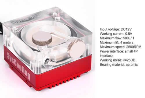 Quiet Water Cooling Pump with RGB Light for Liquid Cooling System Fast Delivery - Görsel 4