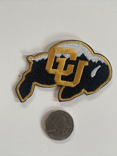CU Colorado Buffaloes Vintage Embroidered Iron On Patch 3” X 2” - Görsel 1