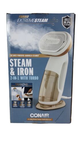 NEW Conair Hand-Held Turbo Extreme Steam Garment Steamer Steam and Iron 2-in-1 - Görsel 4