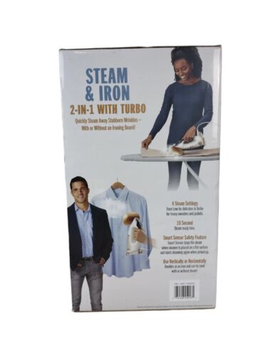 NEW Conair Hand-Held Turbo Extreme Steam Garment Steamer Steam and Iron 2-in-1 - Görsel 5