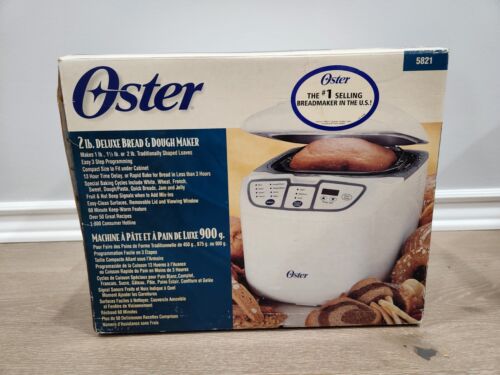 OSTER 5821 BREADMAKER 2 LB DELUXE BREAD & DOUGH MAKER MACHINE NEW IN BOX - Görsel 1