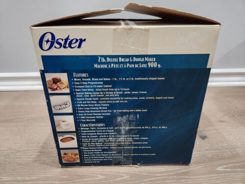 OSTER 5821 BREADMAKER 2 LB DELUXE BREAD & DOUGH MAKER MACHINE NEW IN BOX - Görsel 7