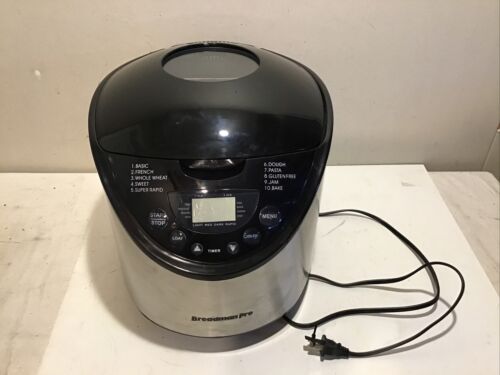 Breadman Pro TR875 Bread Maker Bread Machine 2lb Stainless and Black - Görsel 1