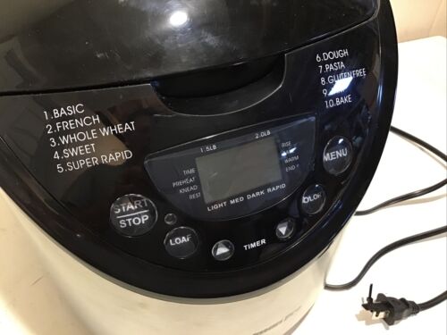 Breadman Pro TR875 Bread Maker Bread Machine 2lb Stainless and Black - Görsel 2