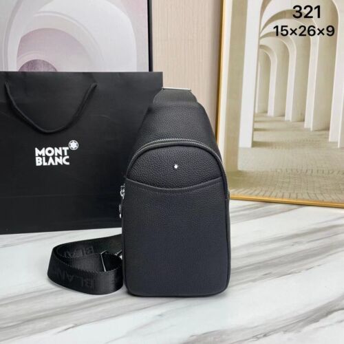 Mǒntblanc Montblanc Men's small Sling Bag chest bag crossbody bag - Görsel 1