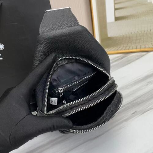 Mǒntblanc Montblanc Men's small Sling Bag chest bag crossbody bag - Görsel 4